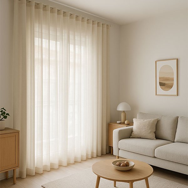 CORTINA ONDA PERFECTA EN SALON EN SESEÑA